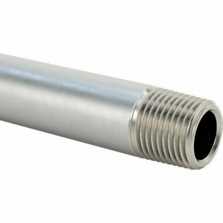 BSC PREFERRED Thick-Wall 316/316L Stainless Steel Pipe Threaded on Both Ends 1/2 Pipe Size 120 Long 68045K24